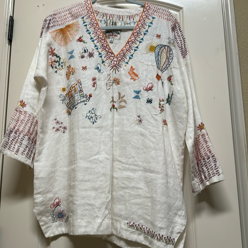 Johnny Was - beautiful embroidered tunic
